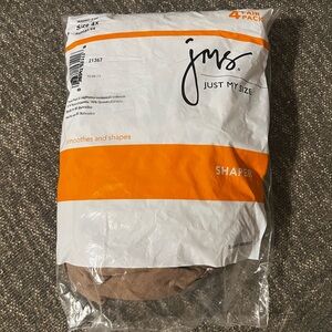 Just My Size Pantyhose Nylons 4 Pack Sheer Toe Size 4x Hosiery